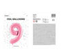 Picture of FOIL BALLOON NUMBER 9 PASTEL PINK 34 INCH
